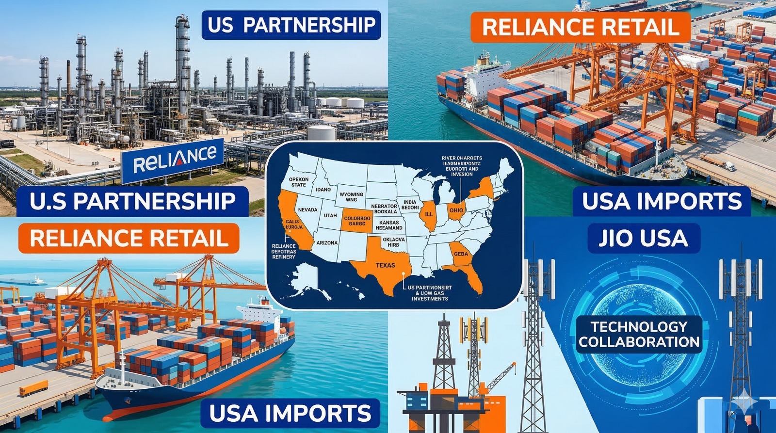 ಅಮೆರಿಕ ತೈಲ ಸಂಸ್ಕರಣಾ ಘಟಕಕ್ಕೆ ರಿಲಯನ್ಸ್​ ಹೂಡಿಕೆ; ಐತಿಹಾಸಿಕ 300 ಬಿಲಿಯನ್​ ಡಾಲರ್​ ಯೋಜನೆ ಘೋಷಿಸಿದ ಟ್ರಂಪ್​